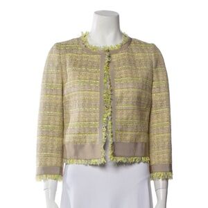 Giambattista Valli Tweed Tweed Pattern Evening Jacket